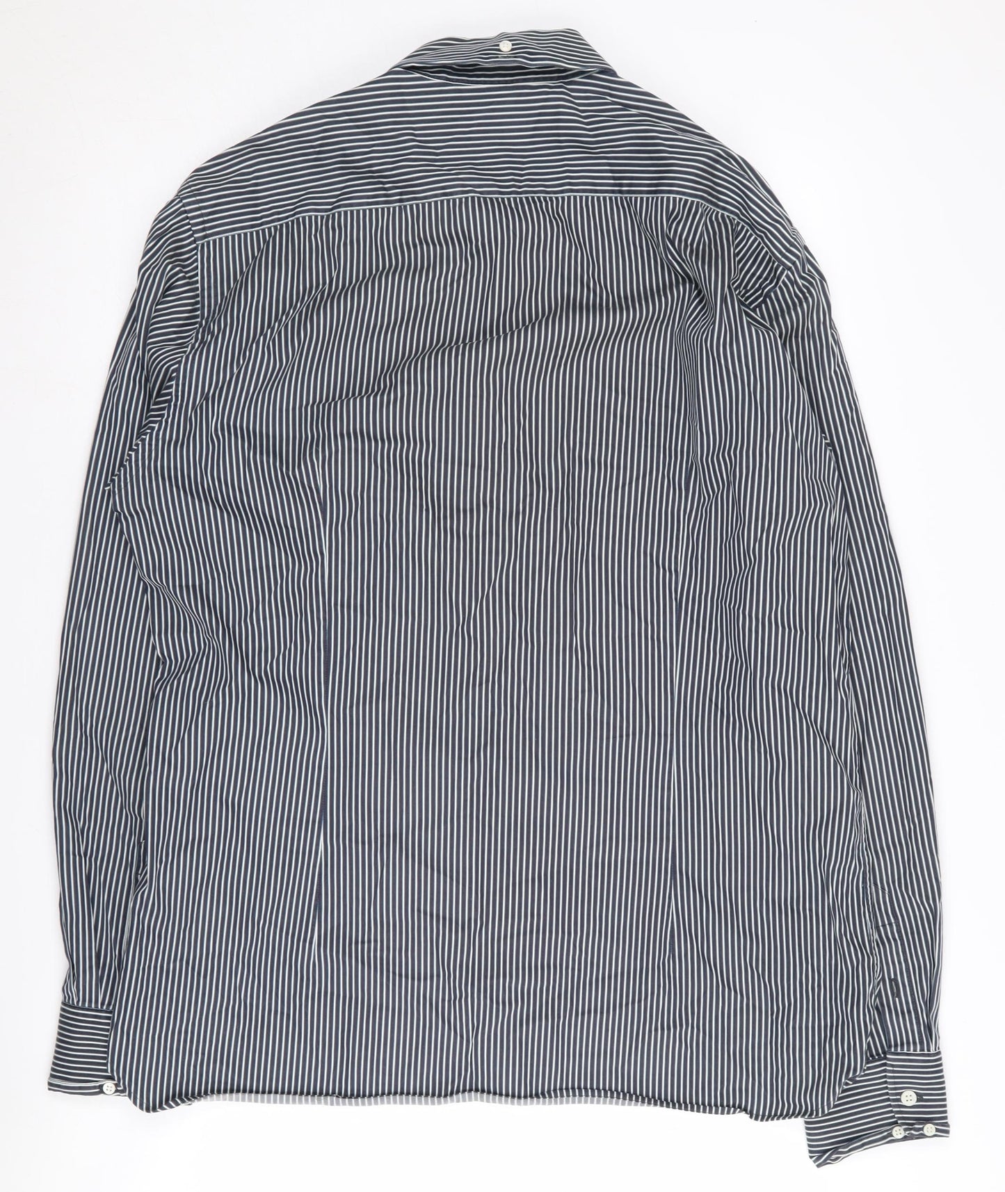 Ted Baker Men’s Blue Striped Button-Up Shirt Size 6