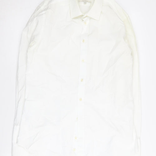 Hawes & Curtis Men’s White Extra-Slim Fit 16 Shirt