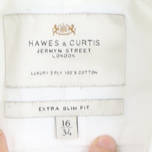 Hawes & Curtis Men’s White Extra-Slim Fit 16 Shirt