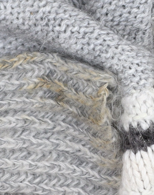 Marks and Spencer Women's Grey Striped Cardigan Size 10
