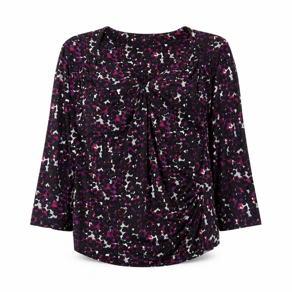 Front view of Country Casuals Petite Multicoloured Blouse - Women's Long Sleeve M