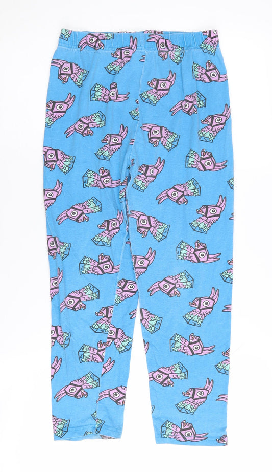 Fortnite Boys Blue Pyjama Pants, Size 10-11, Cotton, Graphic