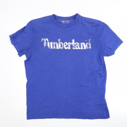 Timberland Men's Blue M T-Shirt, Regular Fit