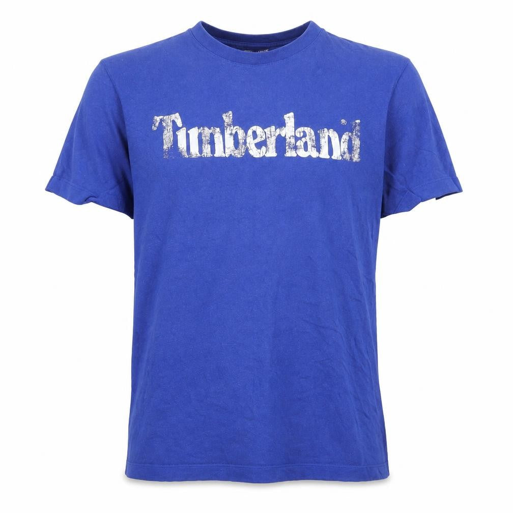 Front view of Timberland Men's Blue M T-Shirt, Regular Fit