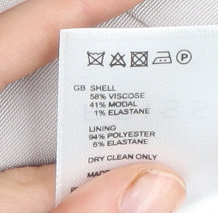 Reiss Women Beige Sheath Dress UK 6, Cutout Detail, Elegant