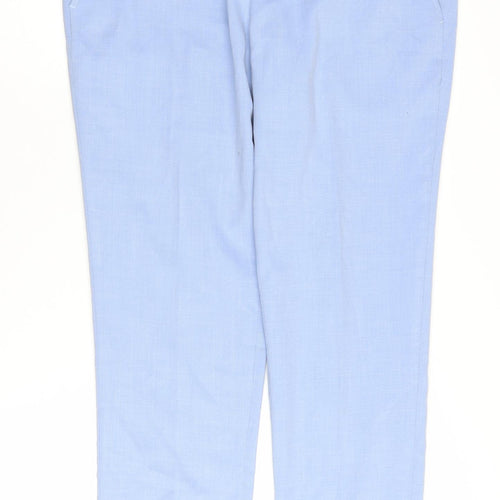 River Island Women's Blue Trousers, Size 30/32, Mid-Rise