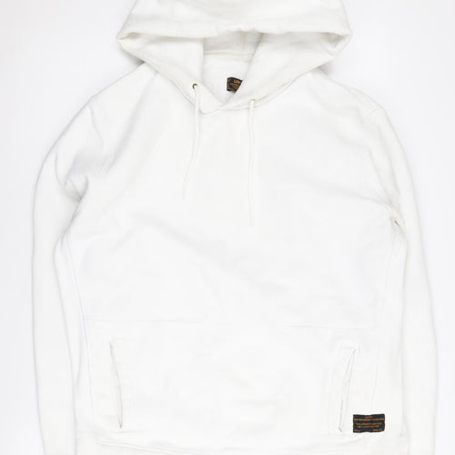 Levi's Men's White Pullover Hoodie M - Skateboard Style