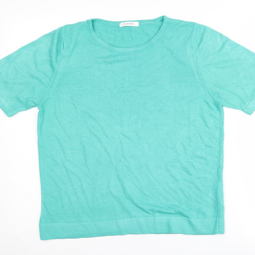 Marks and Spencer Women's Green Pullover Jumper UK 12