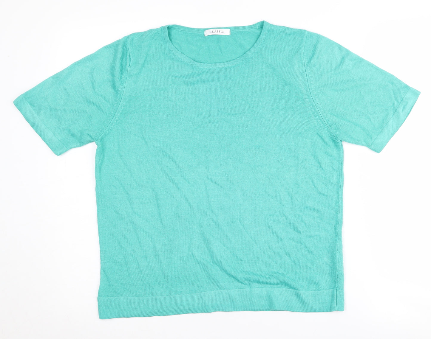 Marks and Spencer Women's Green Pullover Jumper UK 12