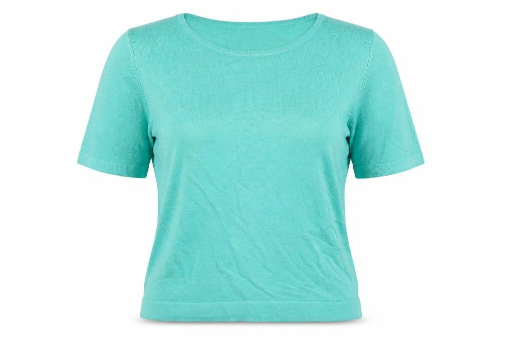 Front view of Marks & Spencer Women's Green jumper UK 12