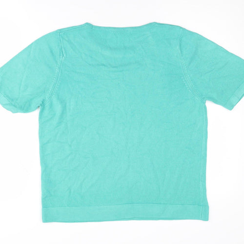 Marks and Spencer Women's Green Pullover Jumper UK 12