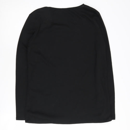Damart Women's Black XL V-Neck Pullover Jumper