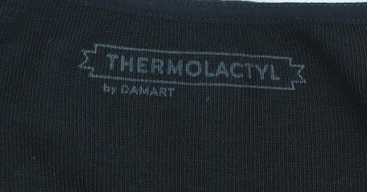 Damart Women's Black XL V-Neck Pullover Jumper