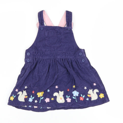 JoJo Maman Bébé Blue Pinafore Dress - Girls 2-3 Years
