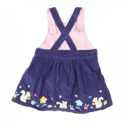 JoJo Maman Bébé Blue Pinafore Dress - Girls 2-3 Years