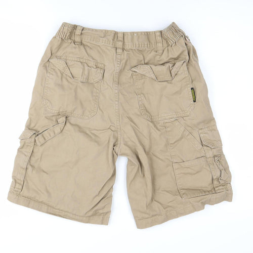 WorkWear Men's Beige Cargo Shorts - Size 32 Casual