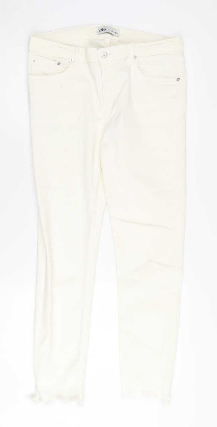 Ivory Zara Women's Jeans Size 14 - Classic Style