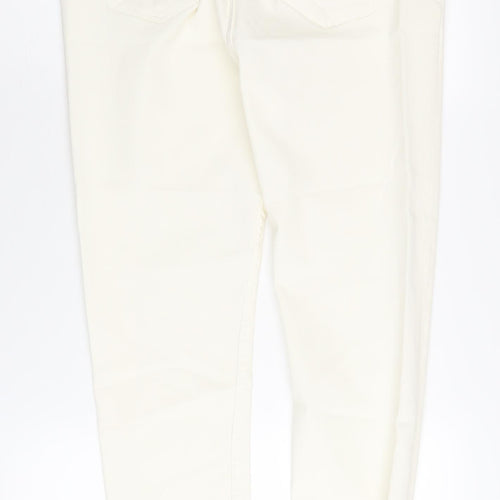 Ivory Zara Women's Jeans Size 14 - Classic Style