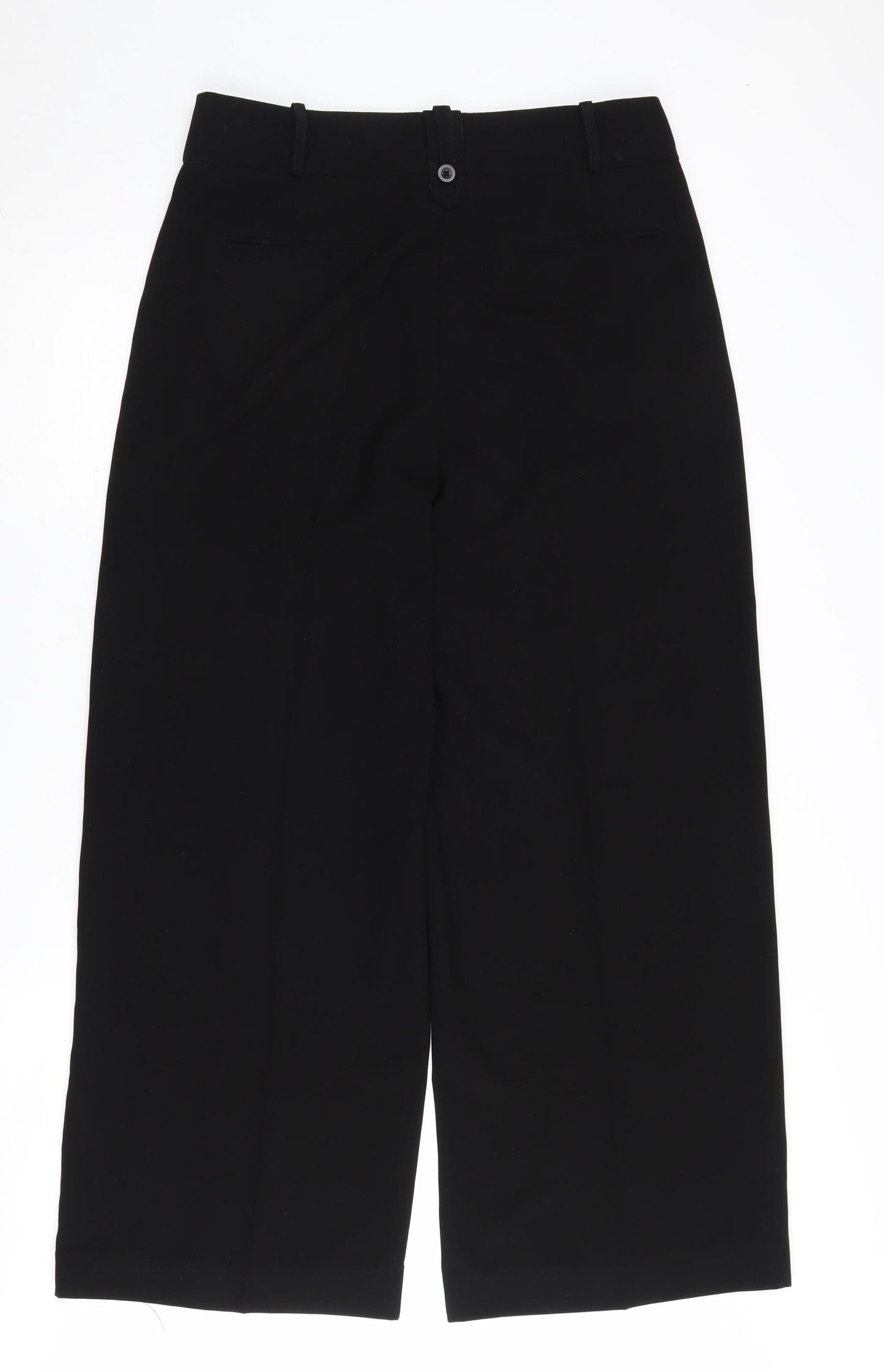 Next Women's Black Trousers Size 12, Polyester, Good Condition