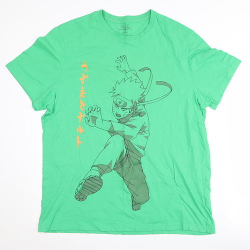 Naruto Shippuden Green Anime T-Shirt Men’s Large