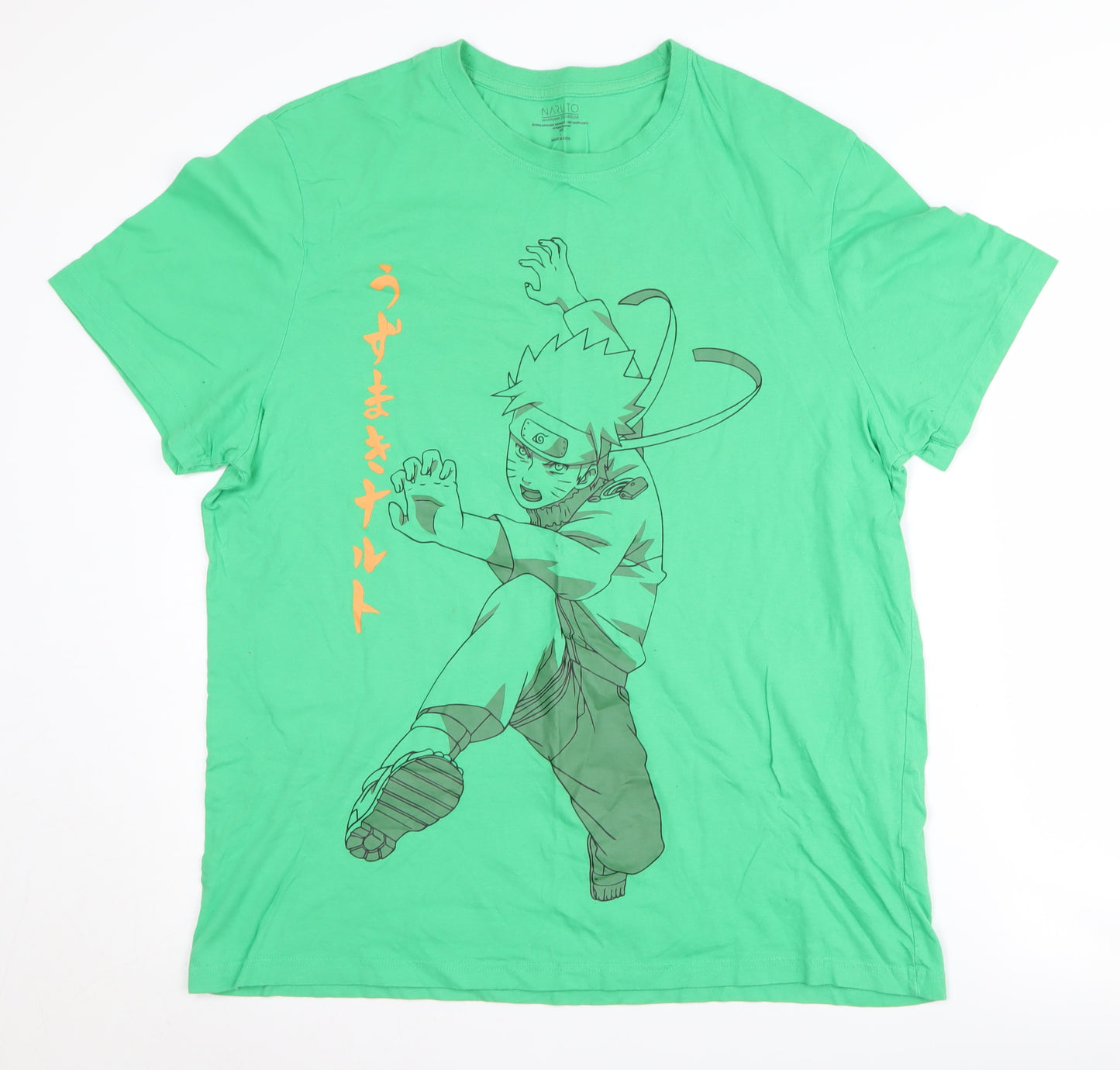 Naruto Shippuden Green Anime T-Shirt Men’s Large