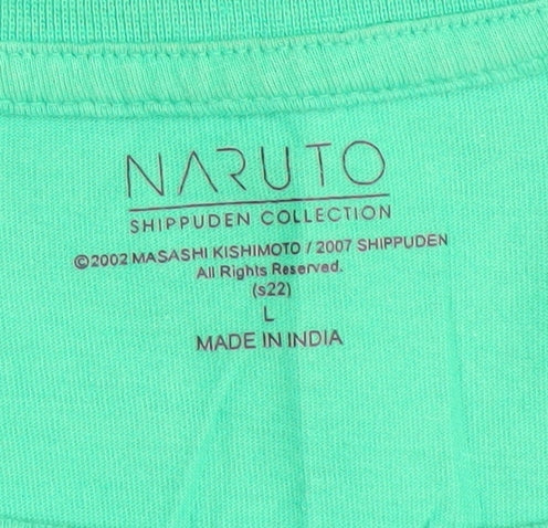 Naruto Shippuden Green Anime T-Shirt Men’s Large
