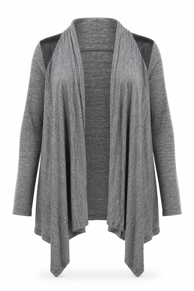 Front view of Zara Women's Grey Cardigan -, size 12