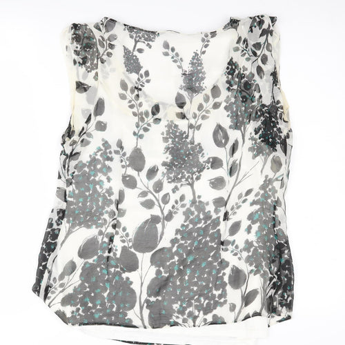 Marks and Spencer Women's Floral Silk Camisole - Size 14