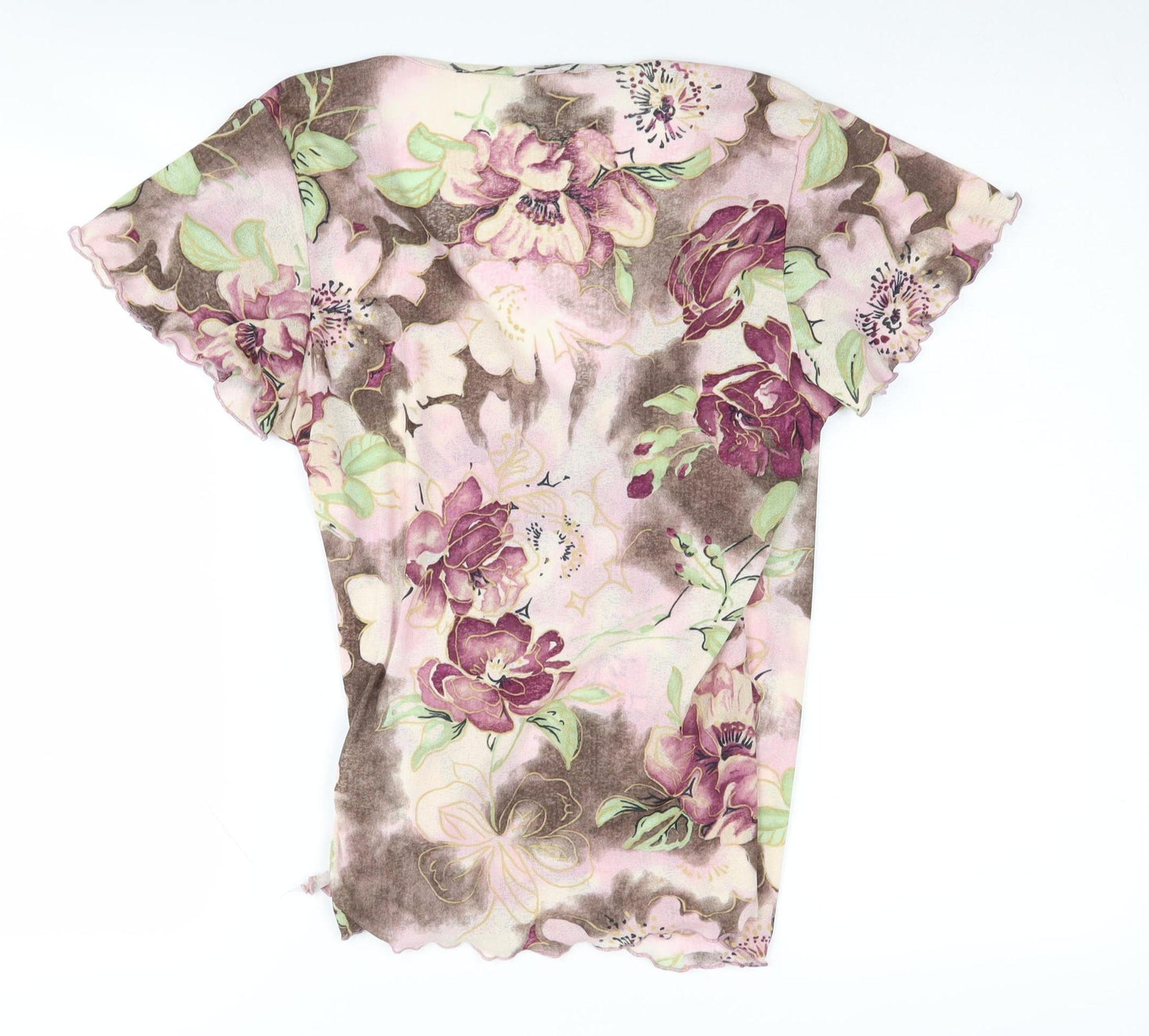 Wallis Women's Floral Wrap Blouse, Multicolour, Size 14