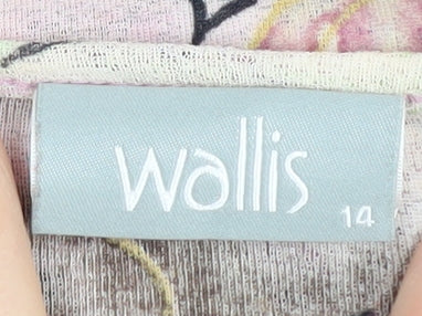 Wallis Women's Floral Wrap Blouse, Multicolour, Size 14