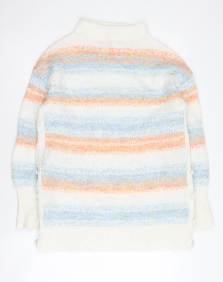 Monsoon Women's Multicoloured Striped Knit Jumper M