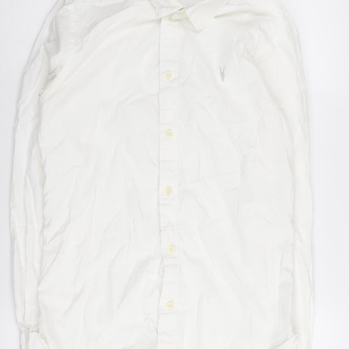 AllSaints Men's White XS Button-Up Casual Shirt