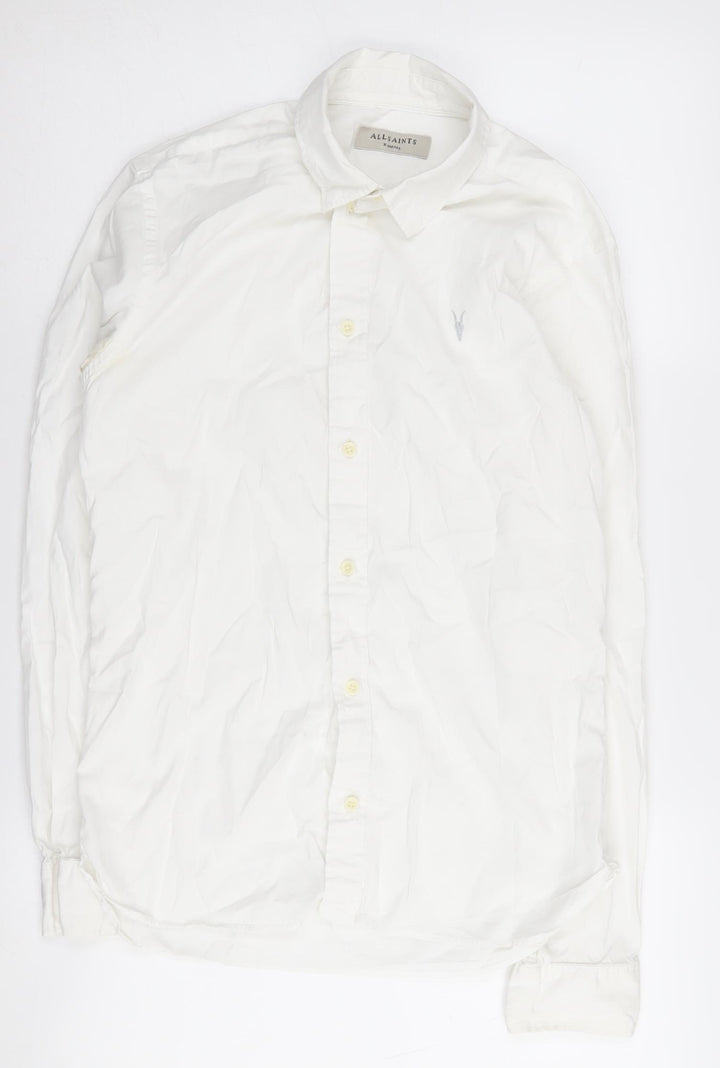 AllSaints Men's White XS Button-Up Casual Shirt