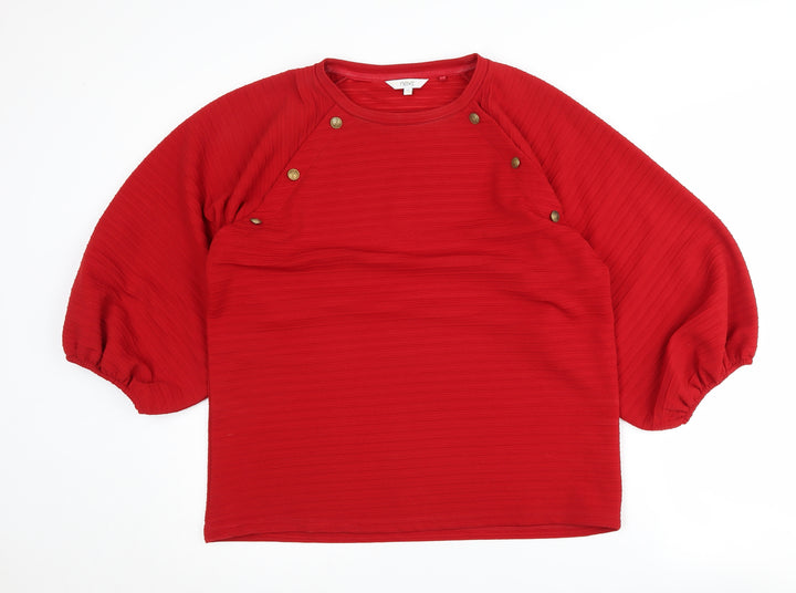 Next Women's Red Crew Neck Jumper Size 14