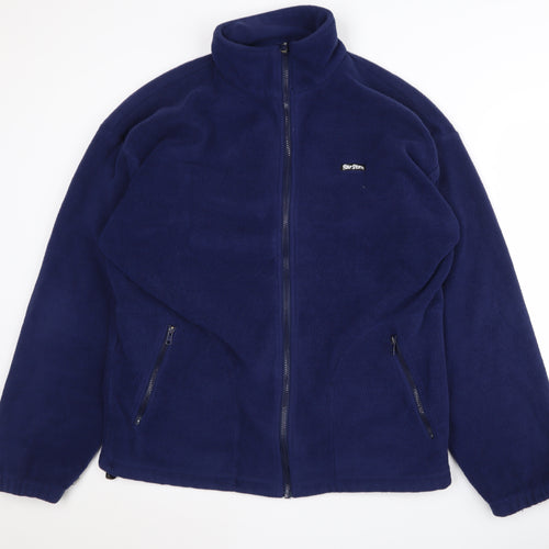 Peter Storm Men's Blue Fleece L Zip Jacket, Waterproof L