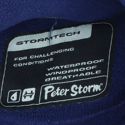 Peter Storm Men's Blue Fleece L Zip Jacket, Waterproof L
