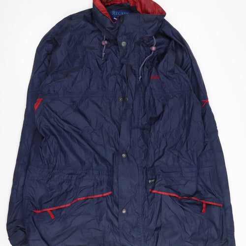Regatta Men's Blue Rain Coat, 2XL, Waterproof, Hooded