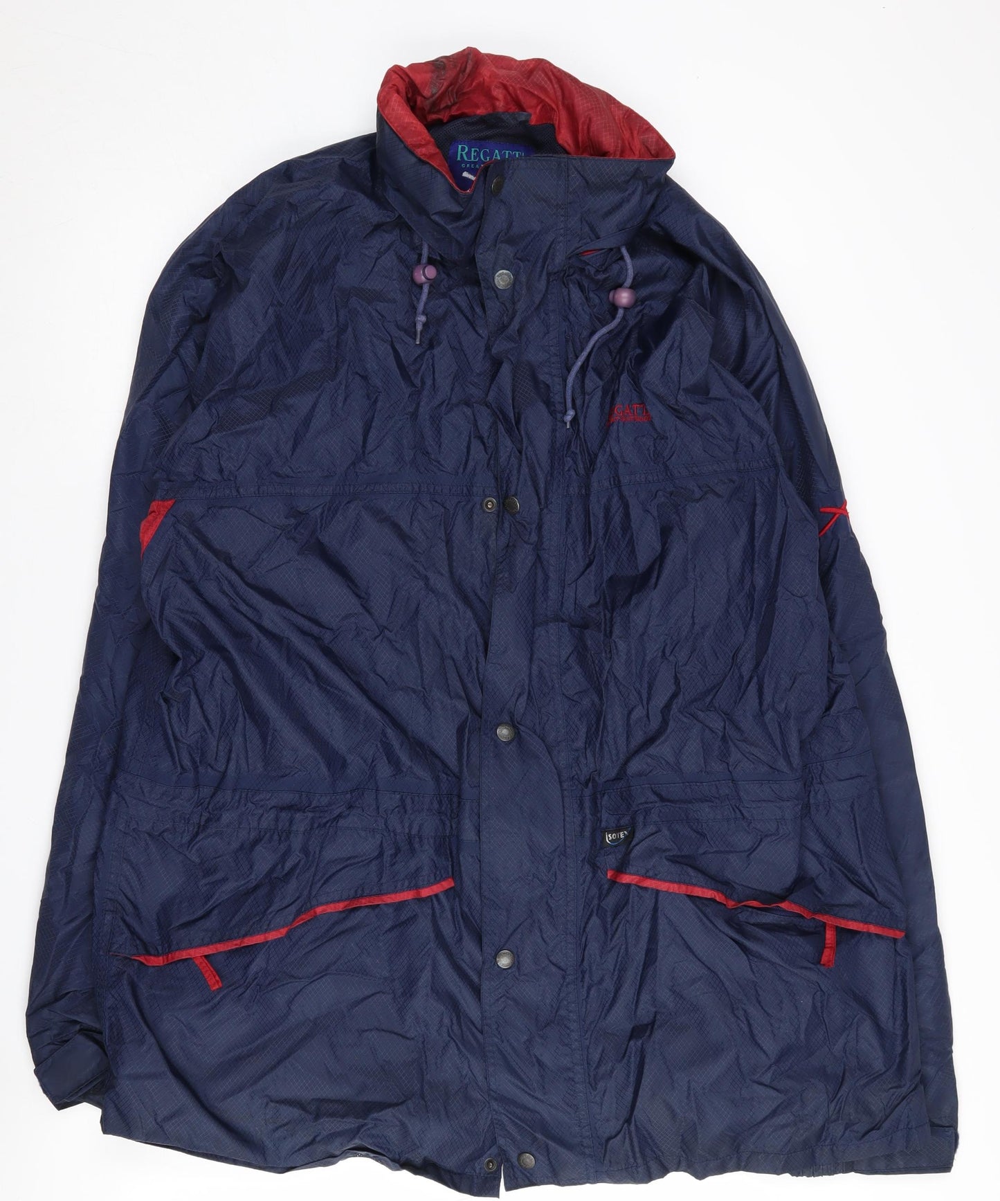 Regatta Men's Blue Rain Coat, 2XL, Waterproof, Hooded