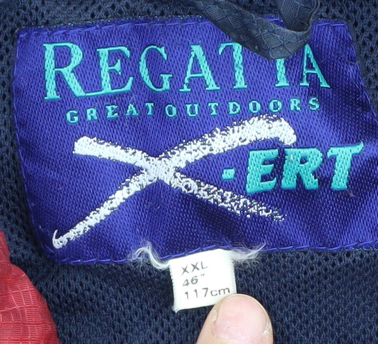 Regatta Men's Blue Rain Coat, 2XL, Waterproof, Hooded