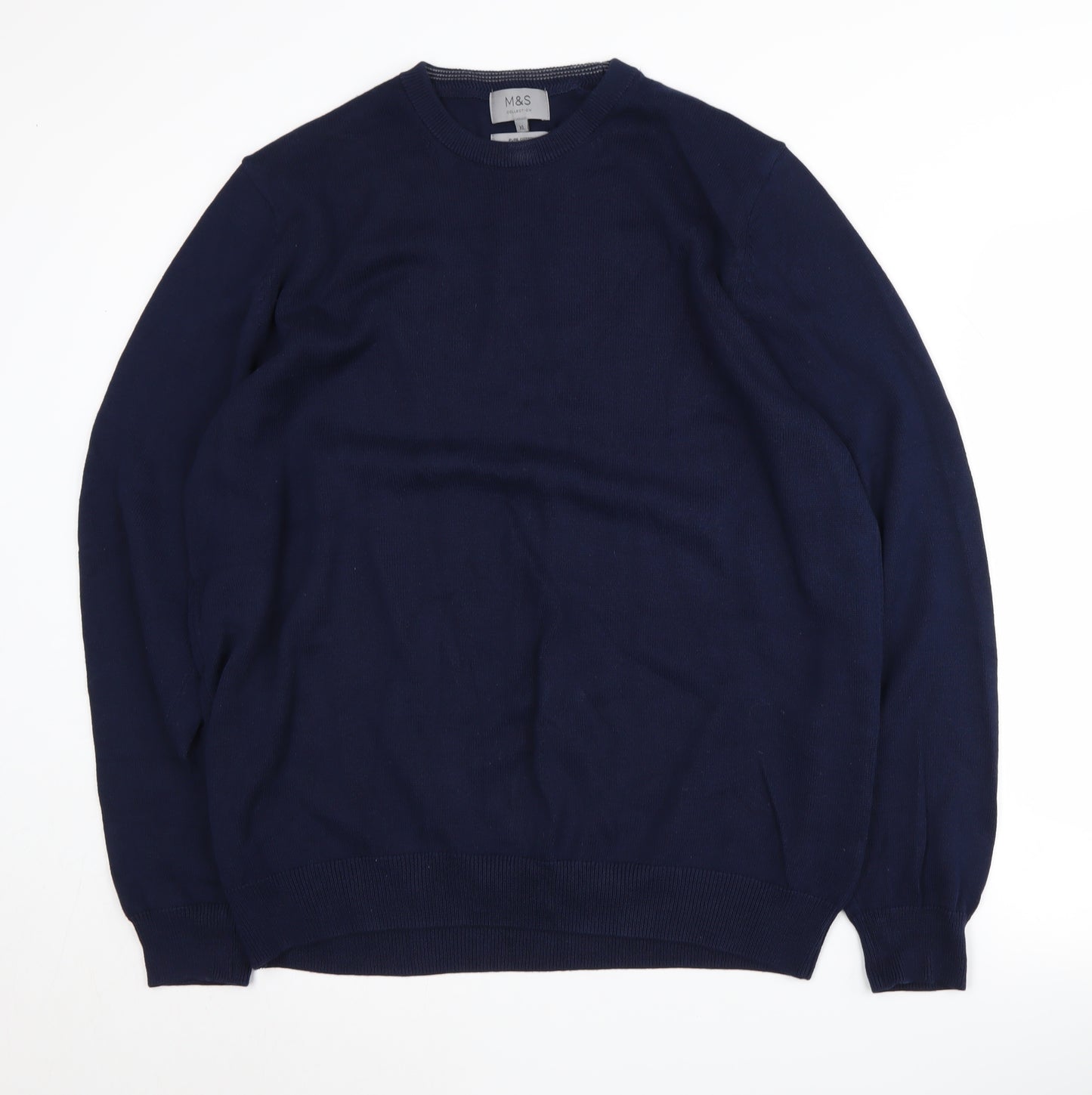 Marks and Spencer Men's Blue Pullover Jumper - XL