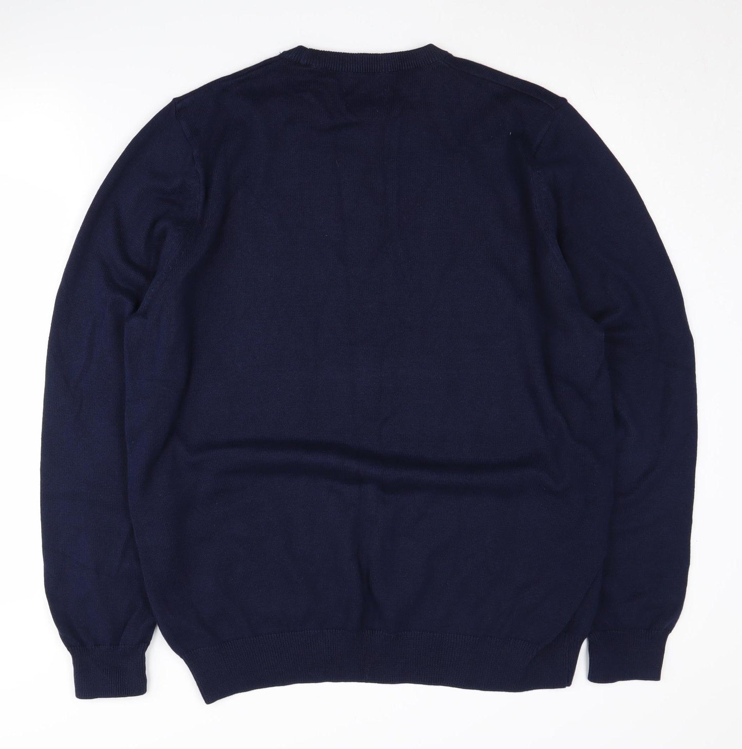 Marks and Spencer Men's Blue Pullover Jumper - XL