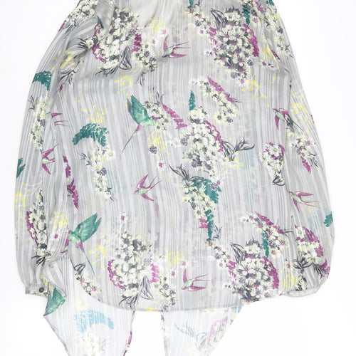 Wallis Women's Floral Blouse V-Neck Size 8