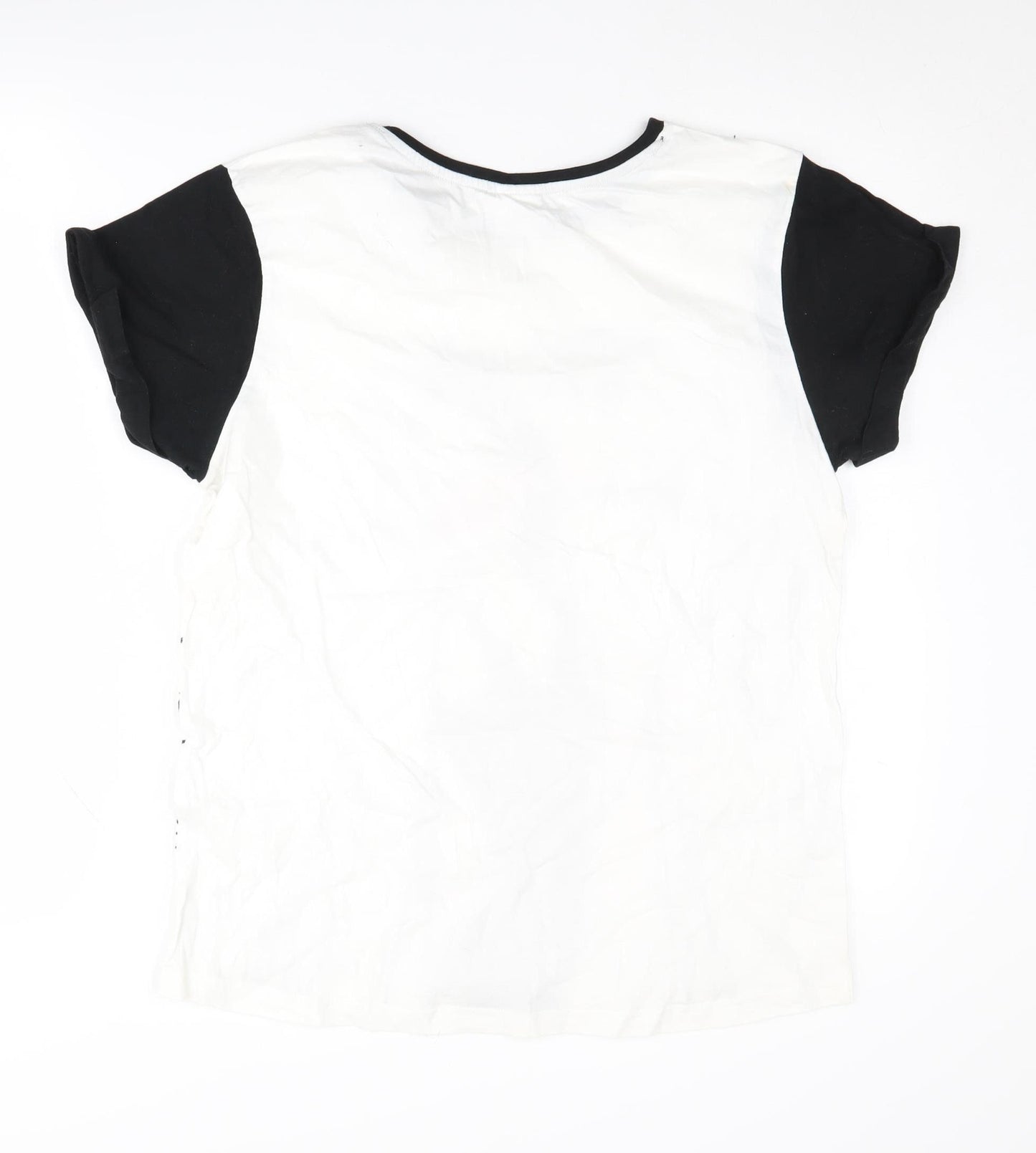 Disney Women's Black & White Cruella T-Shirt, L