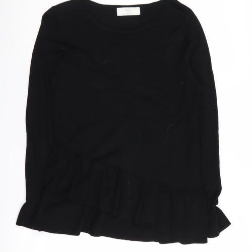 Wallis Women's Black Viscose Jumper S Petites