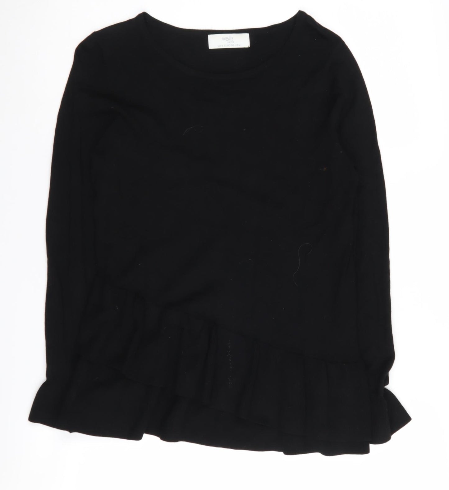 Wallis Women's Black Viscose Jumper S Petites