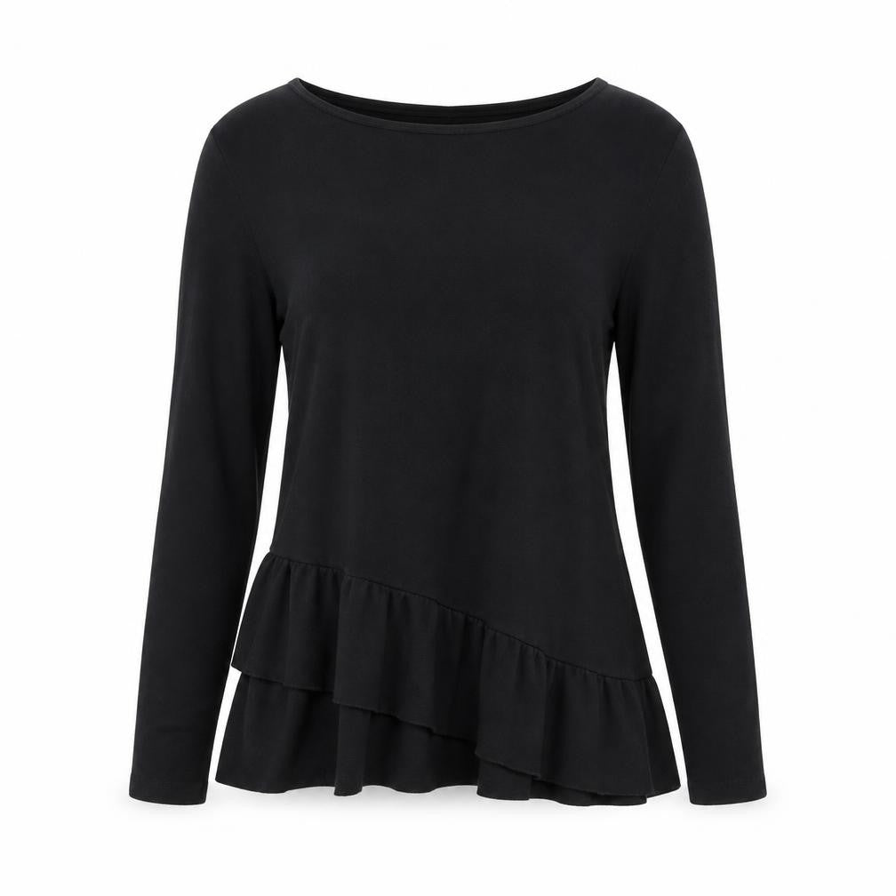Front view of Wallis Women's Black Viscose Jumper S Petites