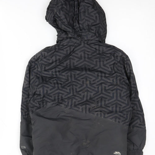 Trespass Boys Black Puffer Jacket 7-8 Years Waterproof