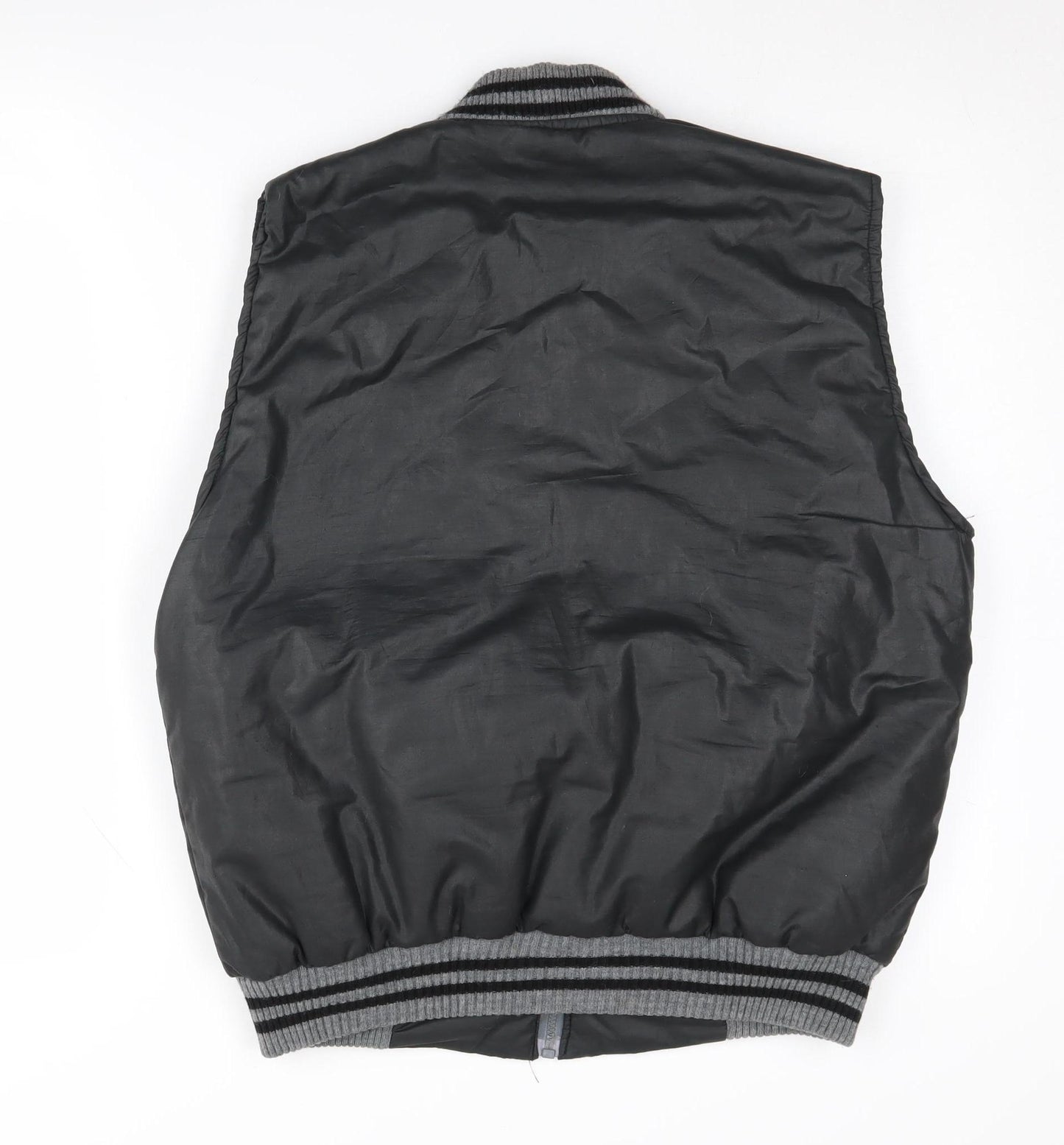 O.B. Sports Men's Black XL Waistcoat with Zipped Pockets