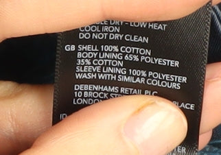 Mantaray Women's Blue Parka Jacket Size 16 Casual