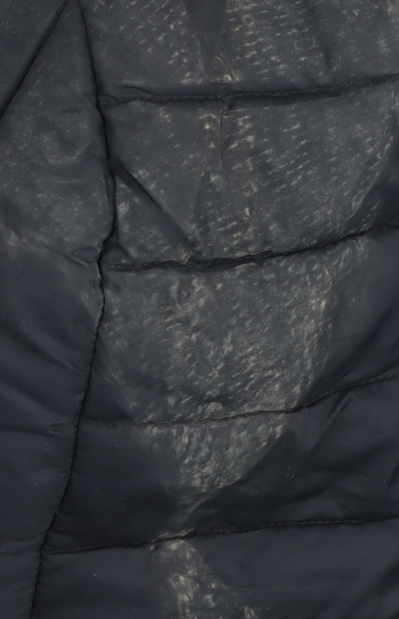 DLX Men's Black Hooded Puffer Jacket Size S